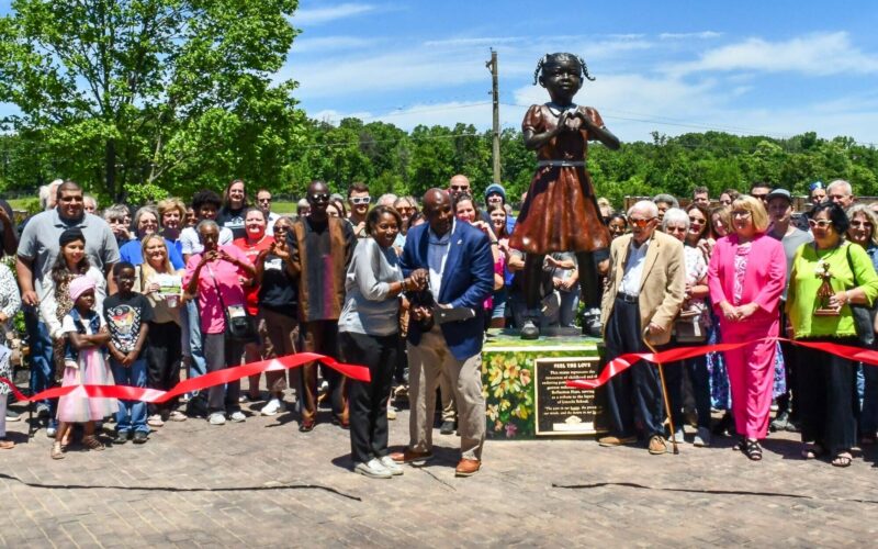 Lincoln school ribbon cutting hero
