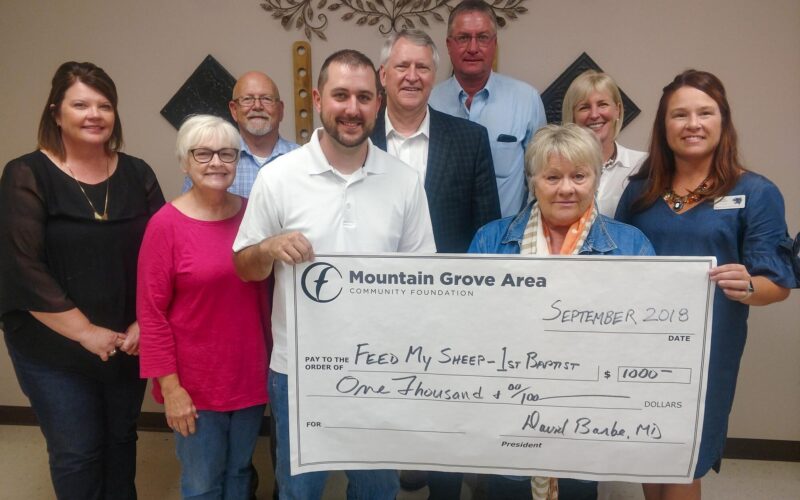 Individuals in Mountain Grove receive a community affiliate grant