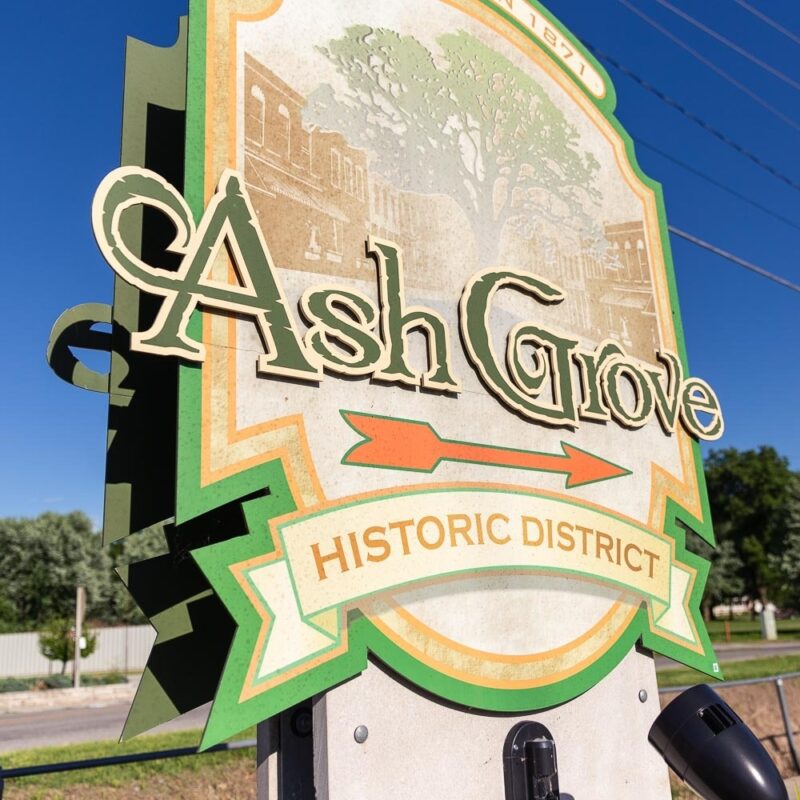 Ash grove area cf sign 1x1 1